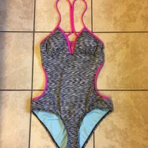 Athleta one piece cut-out monokini swim suit
